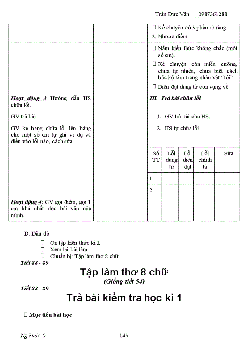 image for page Giáo án ngữ văn 9 kỳ I