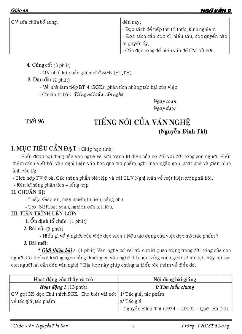 image for page Giáo án ngữ văn 9 kỳ ii