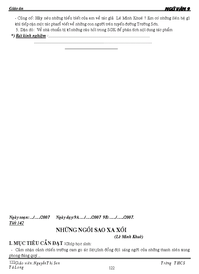 image for page Giáo án ngữ văn 9 kỳ ii