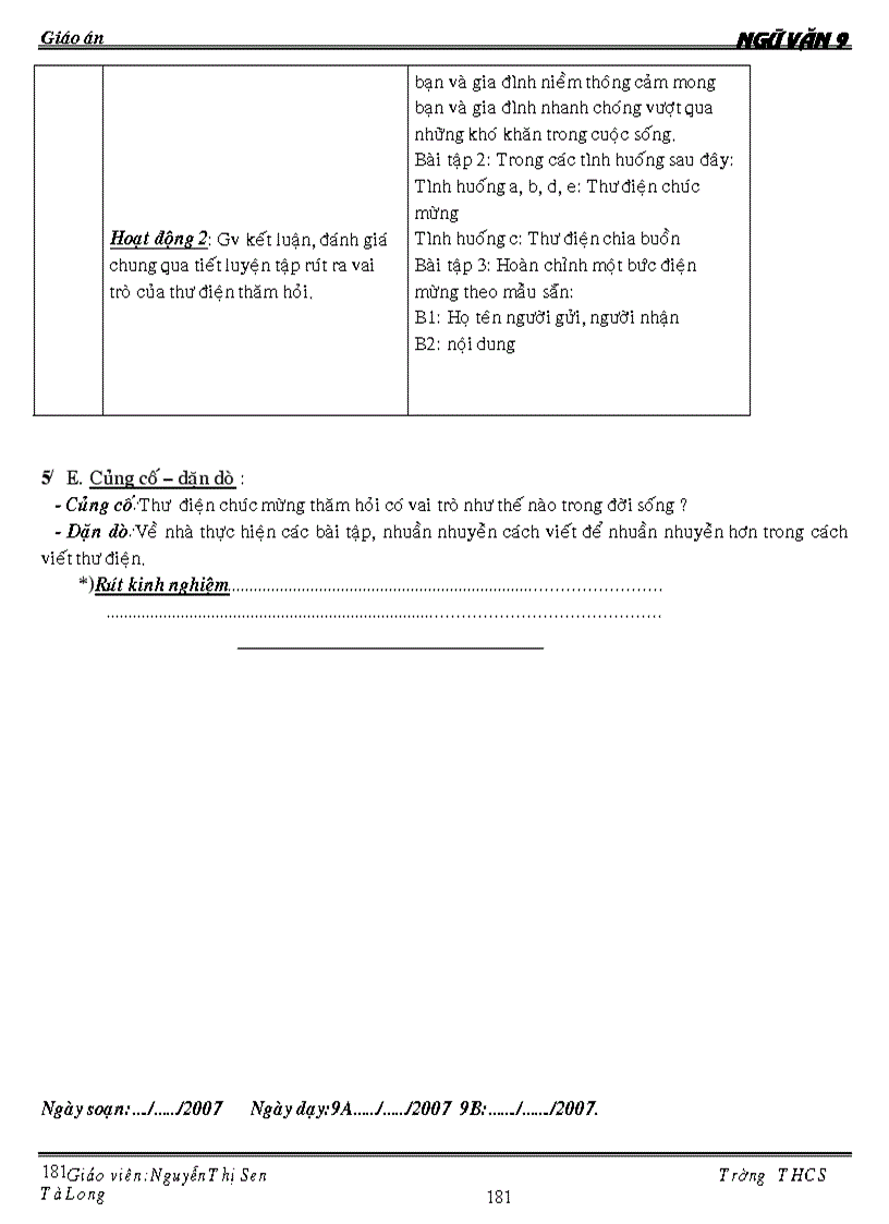 image for page Giáo án ngữ văn 9 kỳ ii