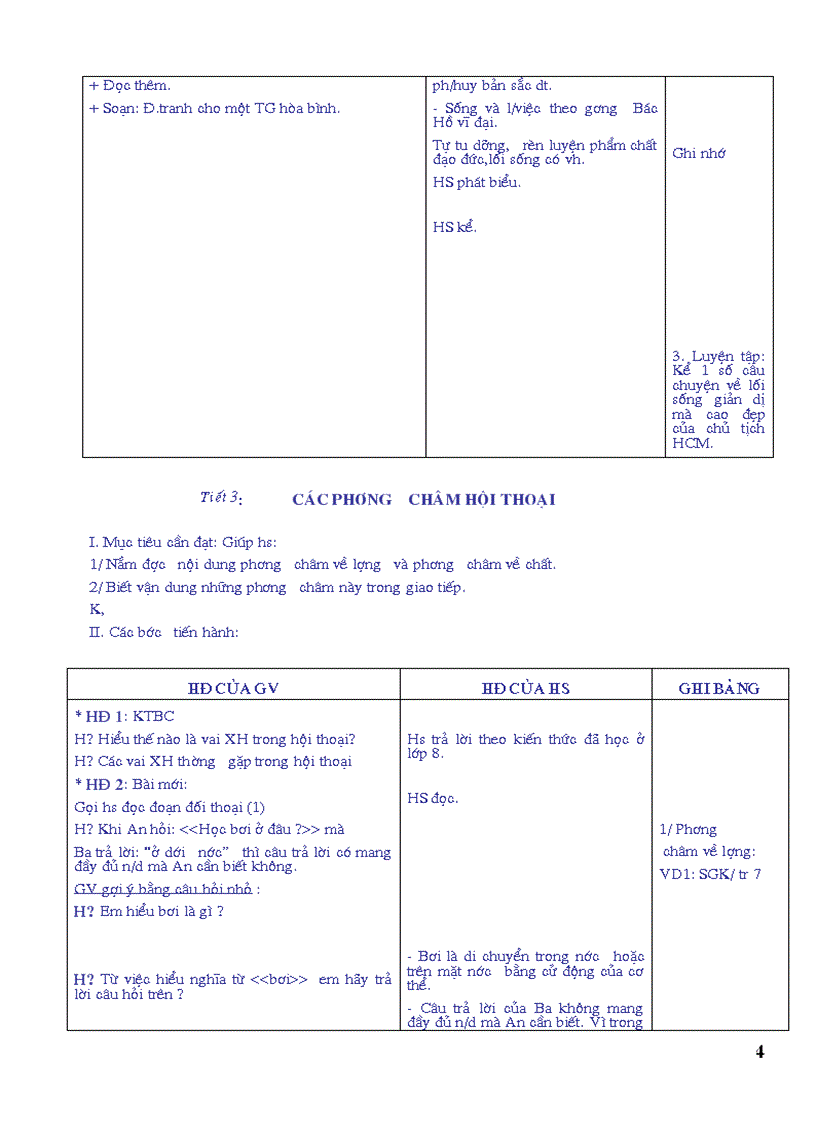 Giáo án ngữ văn 9 nov