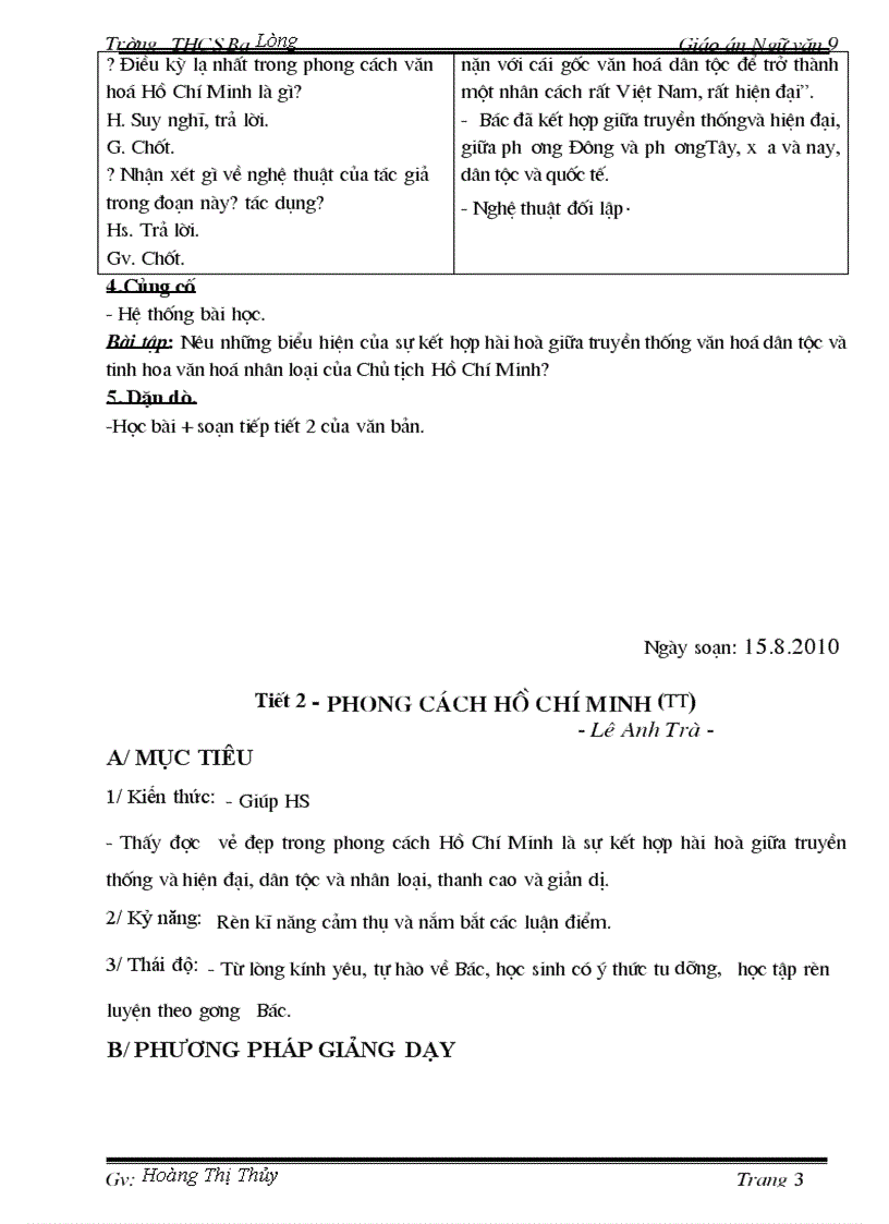 image for page Giáo án Ngữ văn 9 T1