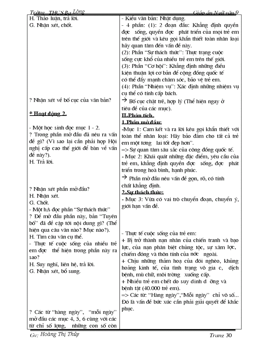 image for page Giáo án Ngữ văn 9 T1