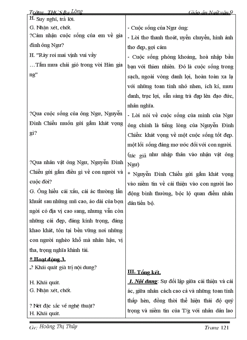 image for page Giáo án Ngữ văn 9 T1