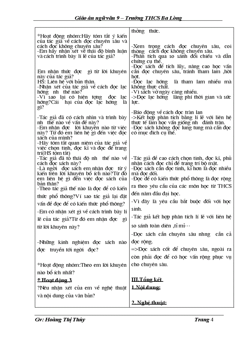 image for page Giáo án Ngữ văn 9 T2