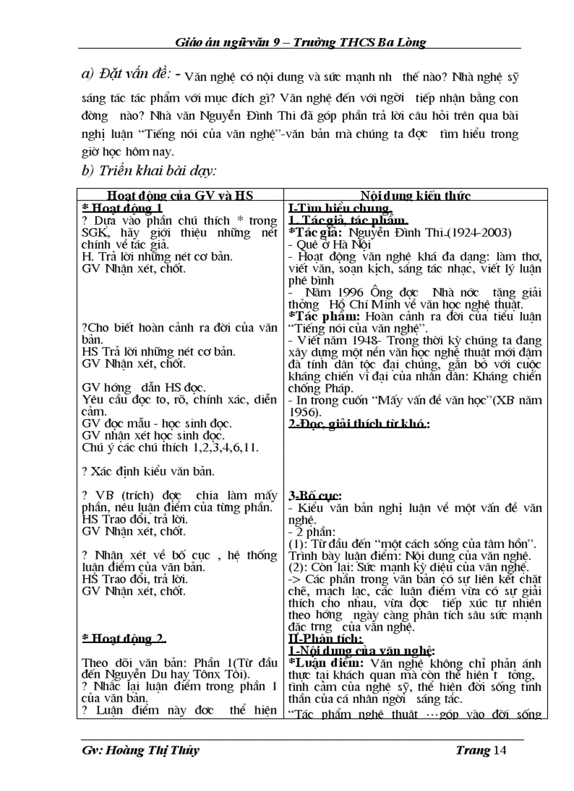 image for page Giáo án Ngữ văn 9 T2