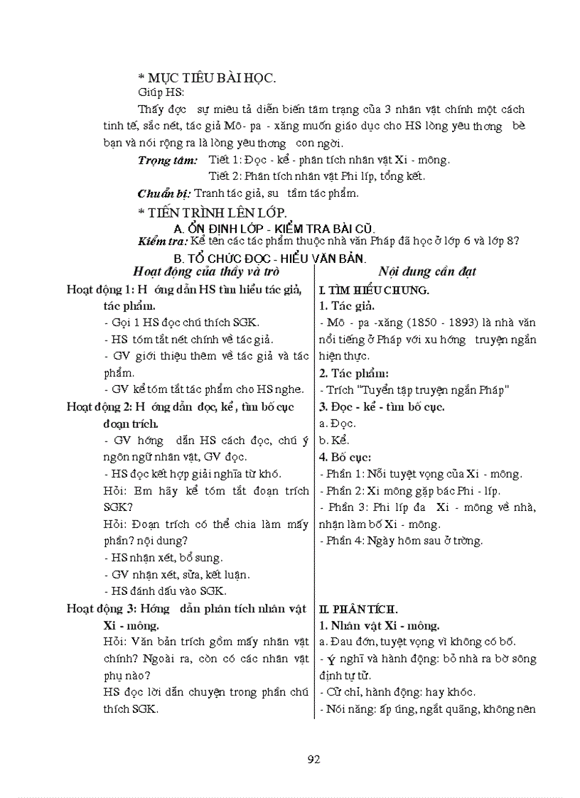 image for page Giáo án ngữ văn 9 tập 2