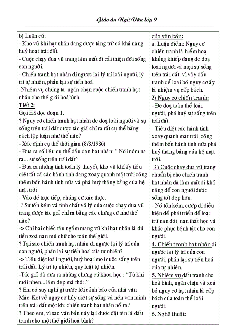 image for page Giáo án Ngữ Văn 9 Toàn tập