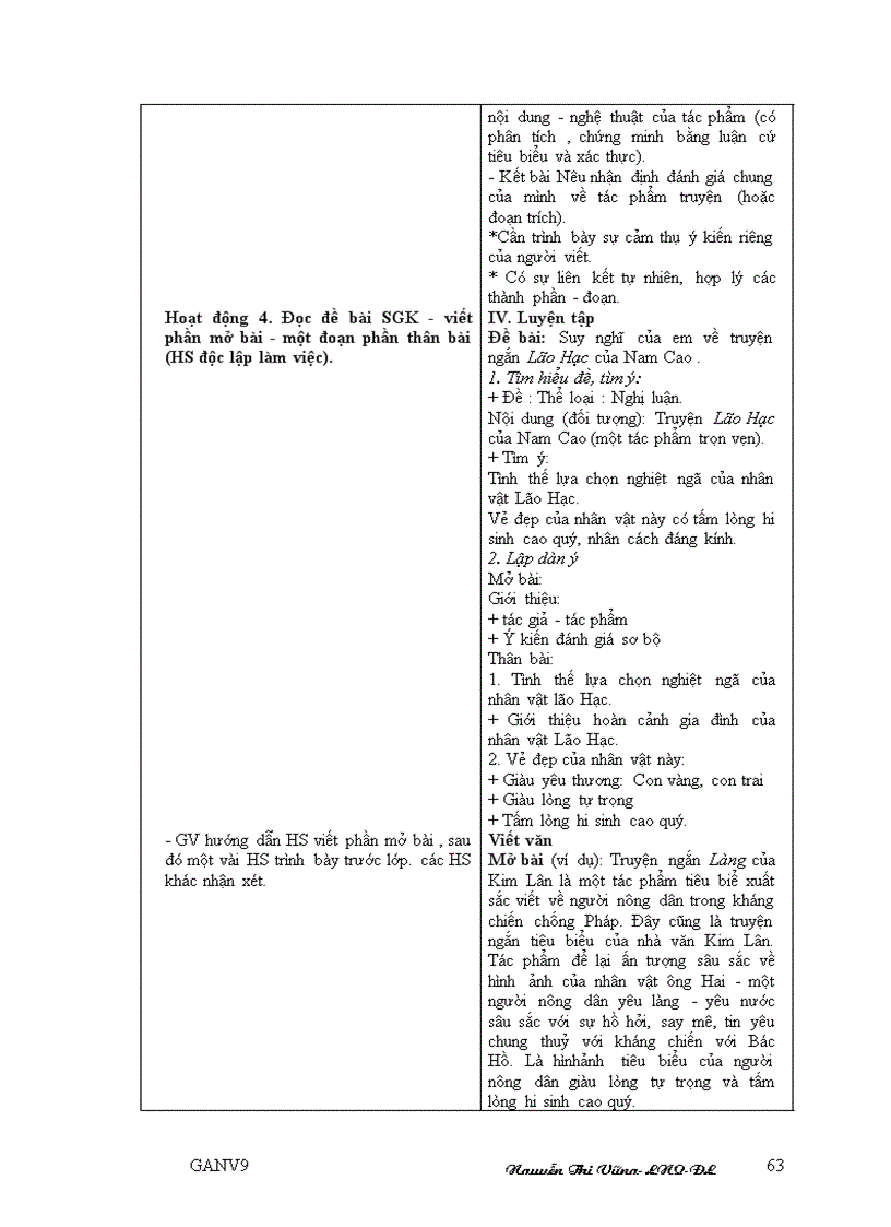 image for page Giáo án ngữ văn 9 toàn tập 2