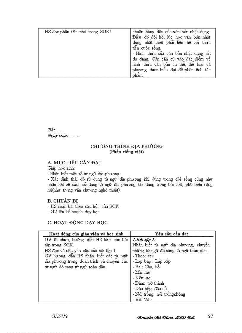 image for page Giáo án ngữ văn 9 toàn tập 2