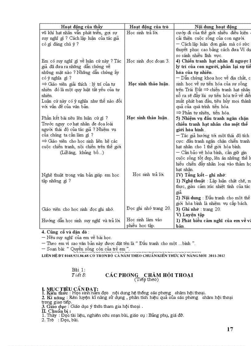 image for page Giáo án Ngữ văn 9 trọn bộ chuẩn KTKN