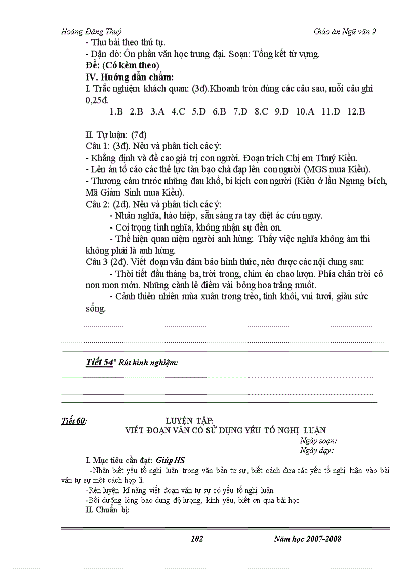 image for page Giáo án Ngữ Văn 9 trọn bộ rất hay