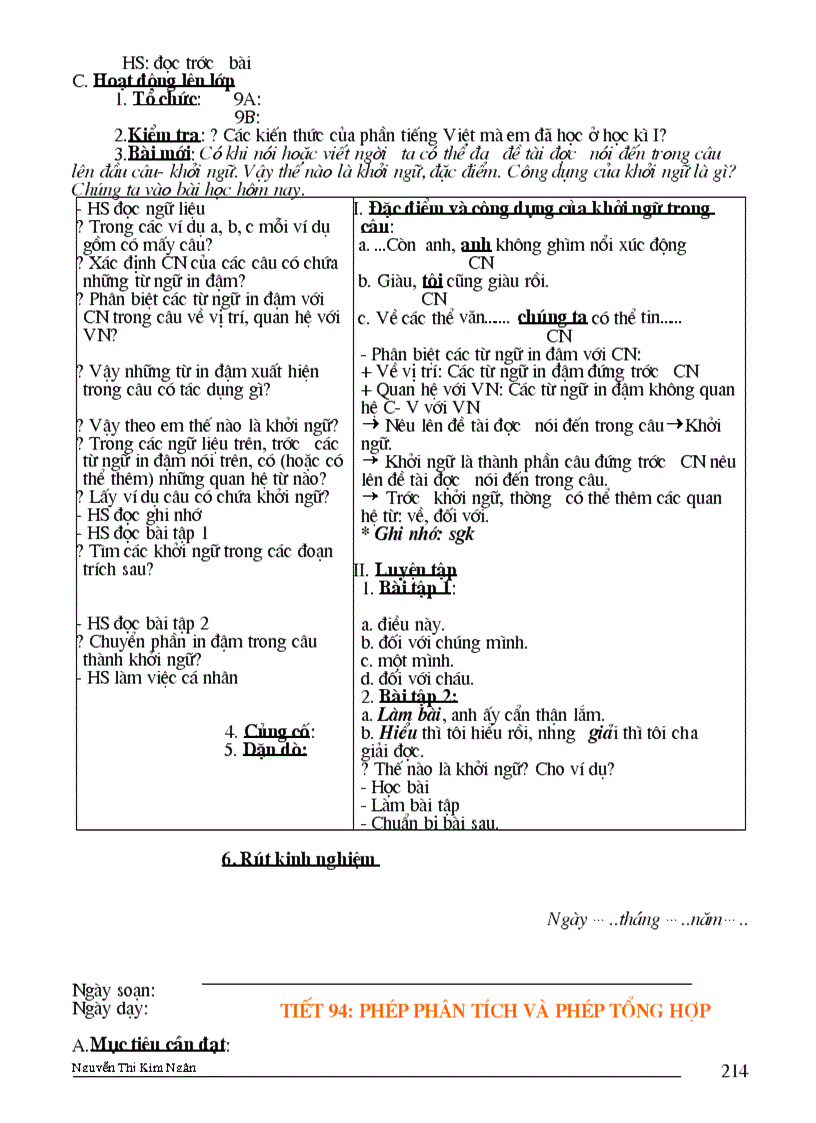 image for page Giao an Ngu Van 9 tu tiet 1 175