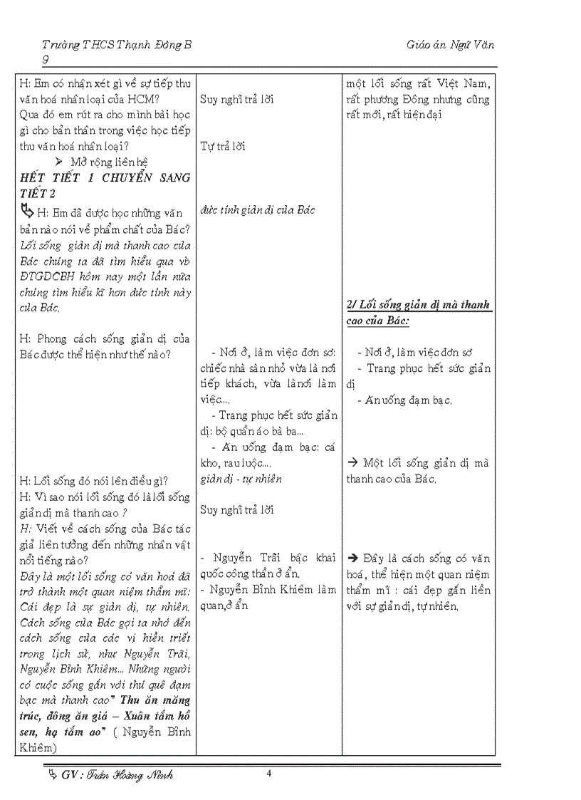 image for page Giáo án ngữ văn 9 tuần 1 tuần 6