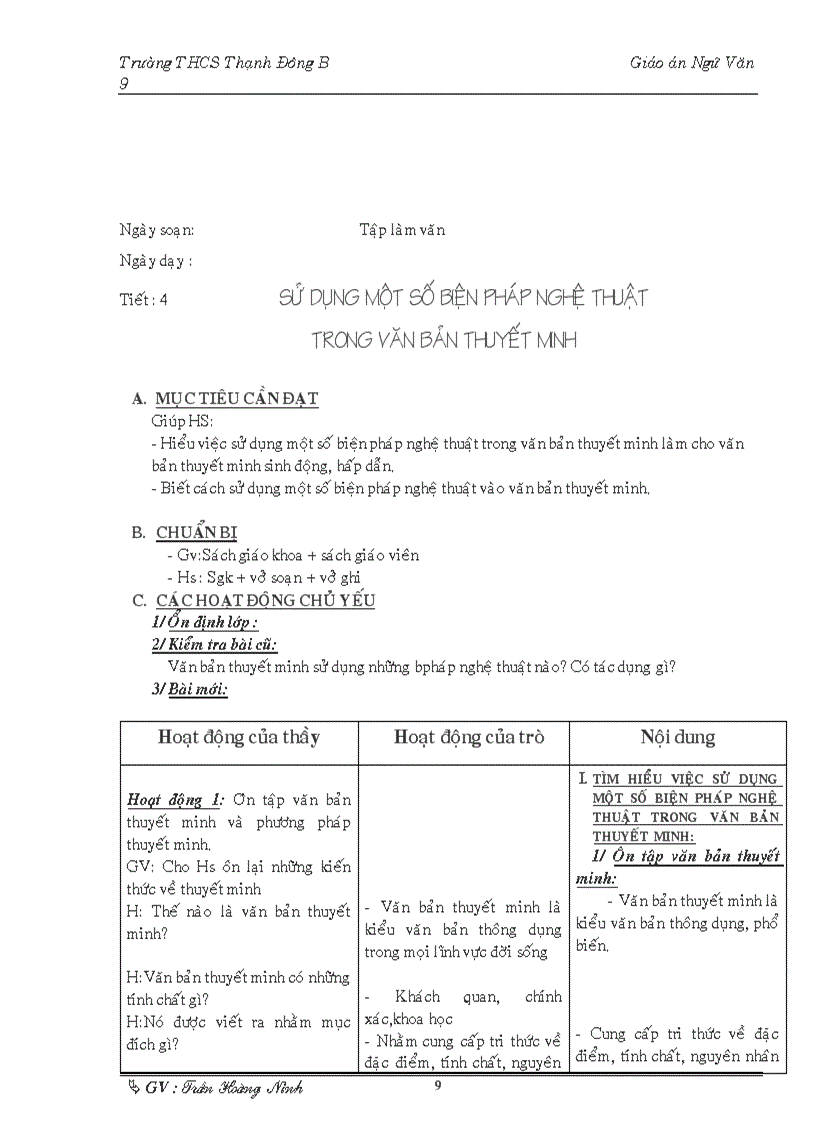 image for page Giáo án ngữ văn 9 tuần 1 tuần 6