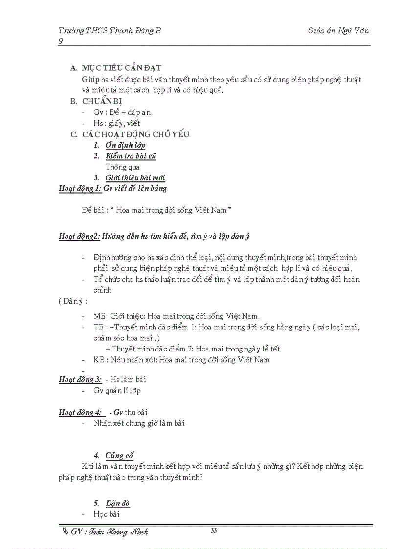 image for page Giáo án ngữ văn 9 tuần 1 tuần 6