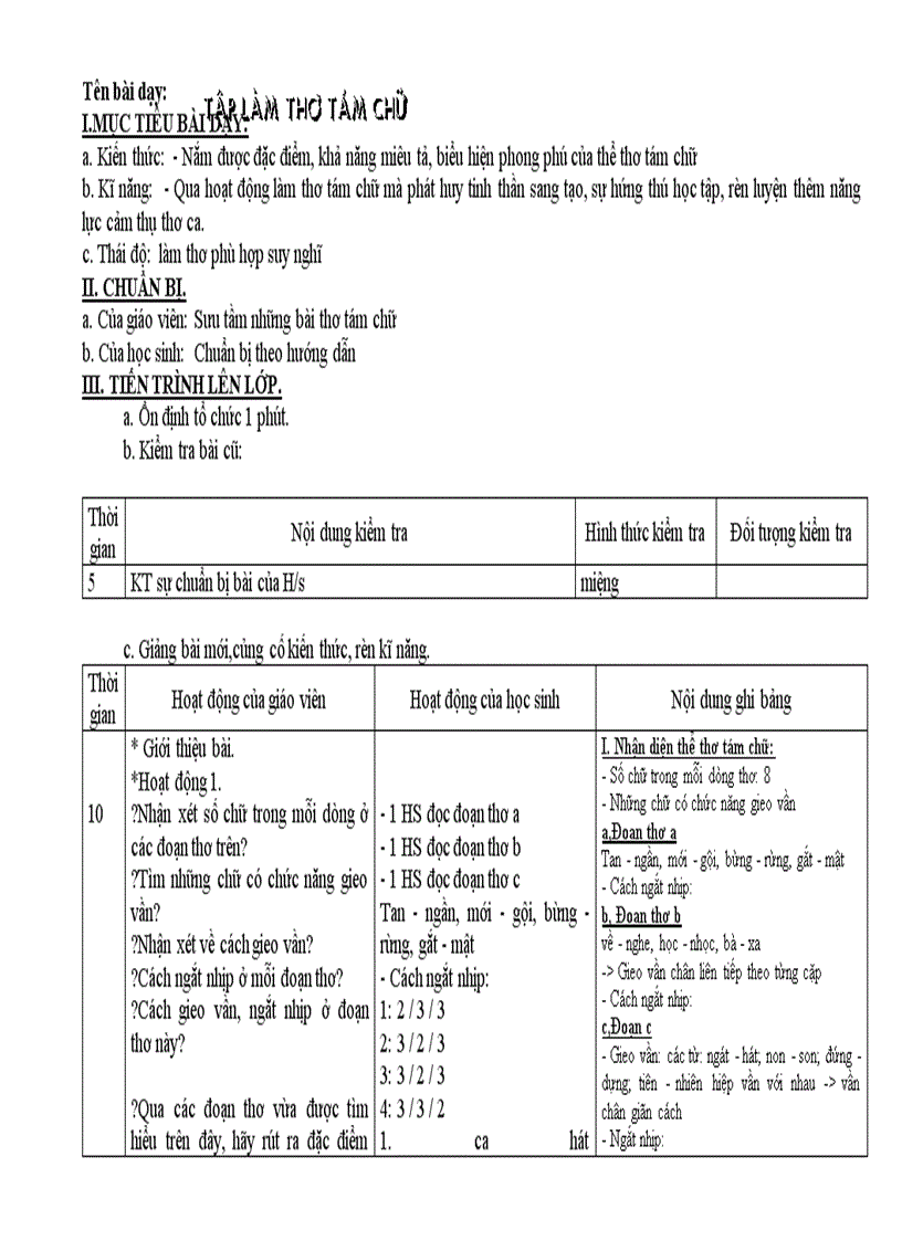 image for page Giáo án Ngữ văn 9 Tuần 11 Mới Chuẩn KTKN