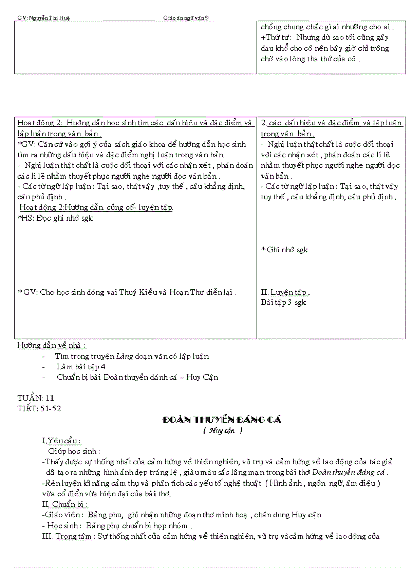 image for page Giáo án ngữ văn 9 tuần 11 20