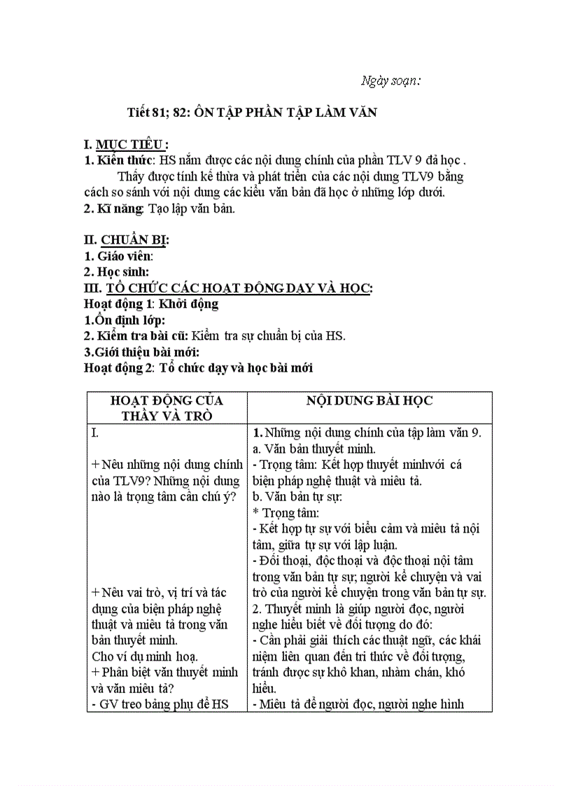 image for page Giáo án Ngữ văn 9 tuần 17