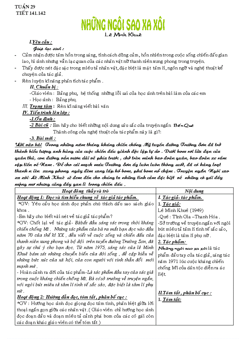 image for page Giáo án ngữ văn 9 tuần 29