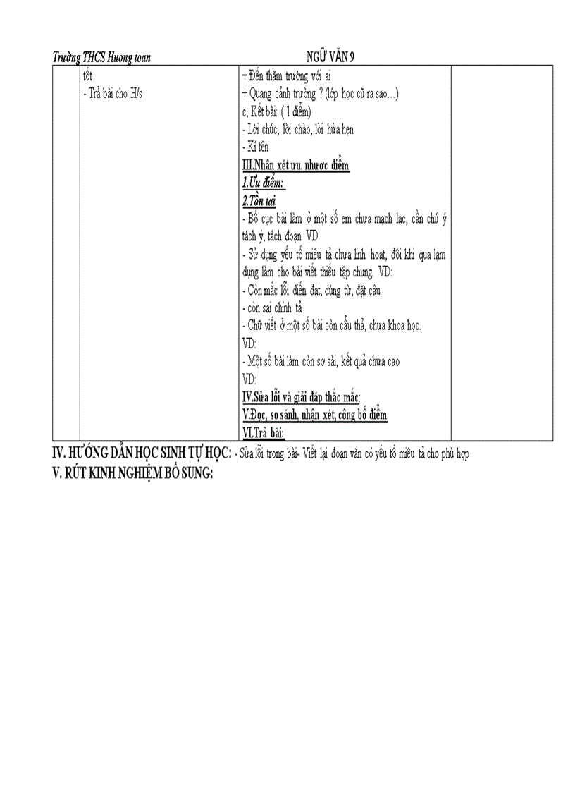 image for page Giáo án Ngữ văn 9 Tuần 9 Mới Chuẩn KTKN