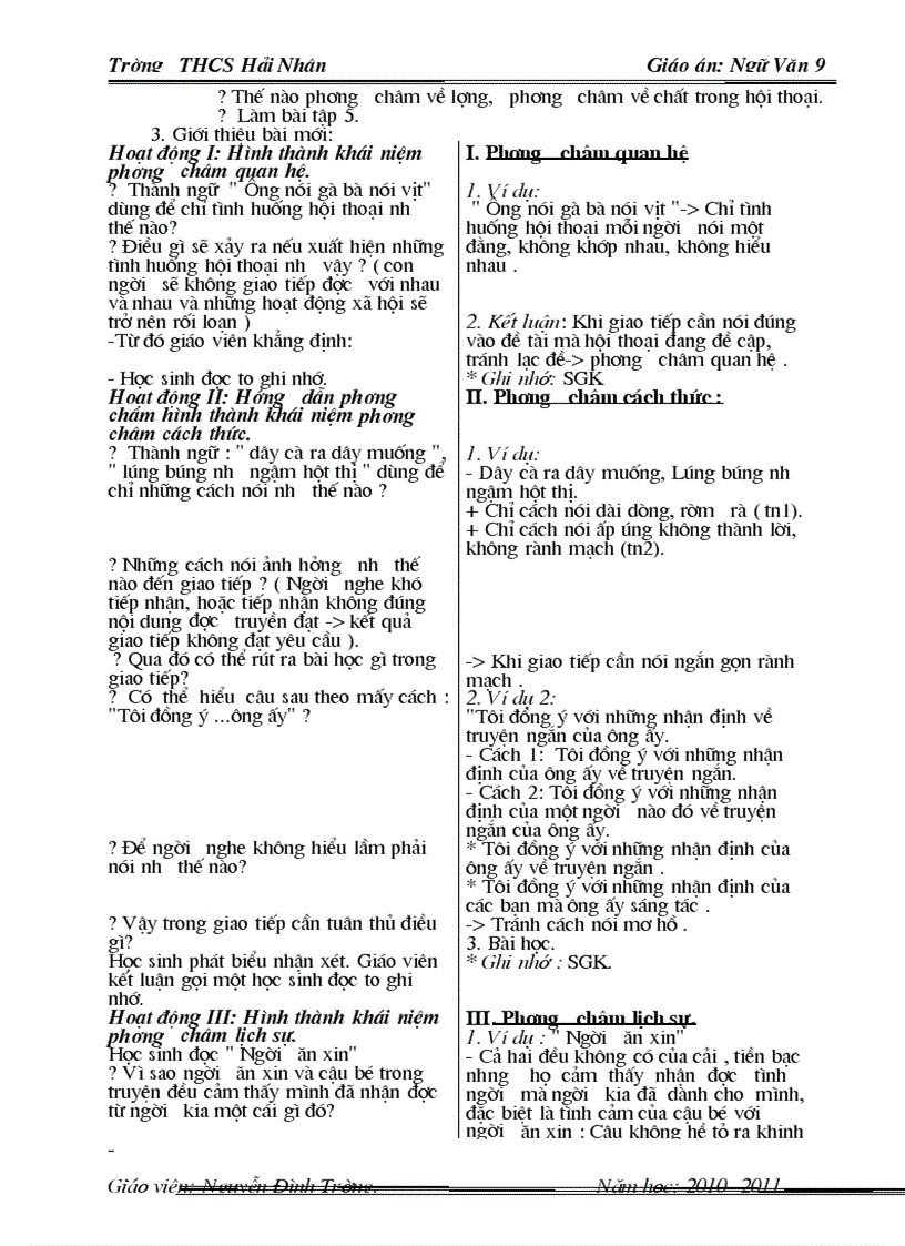 image for page Giáo án Ngữ văn 9 Chuẩn KTKN 1