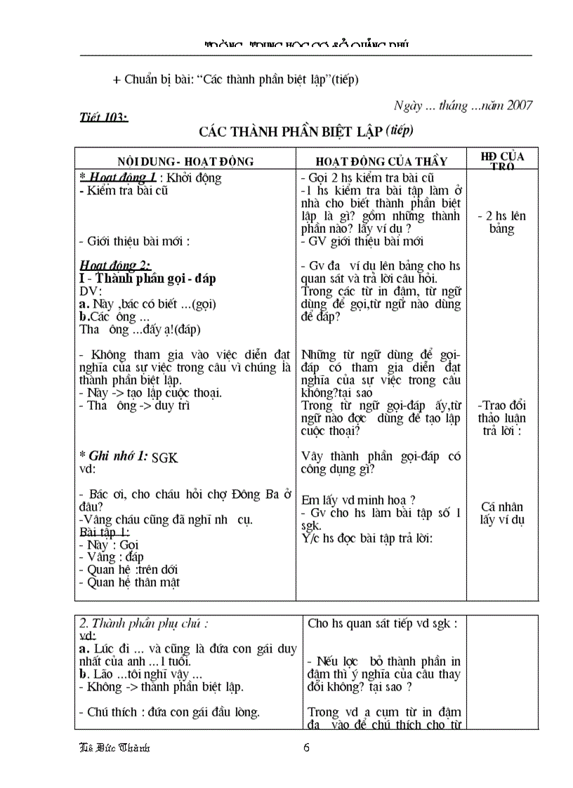 image for page Giáo án Ngữ văn lớp 9 HK II