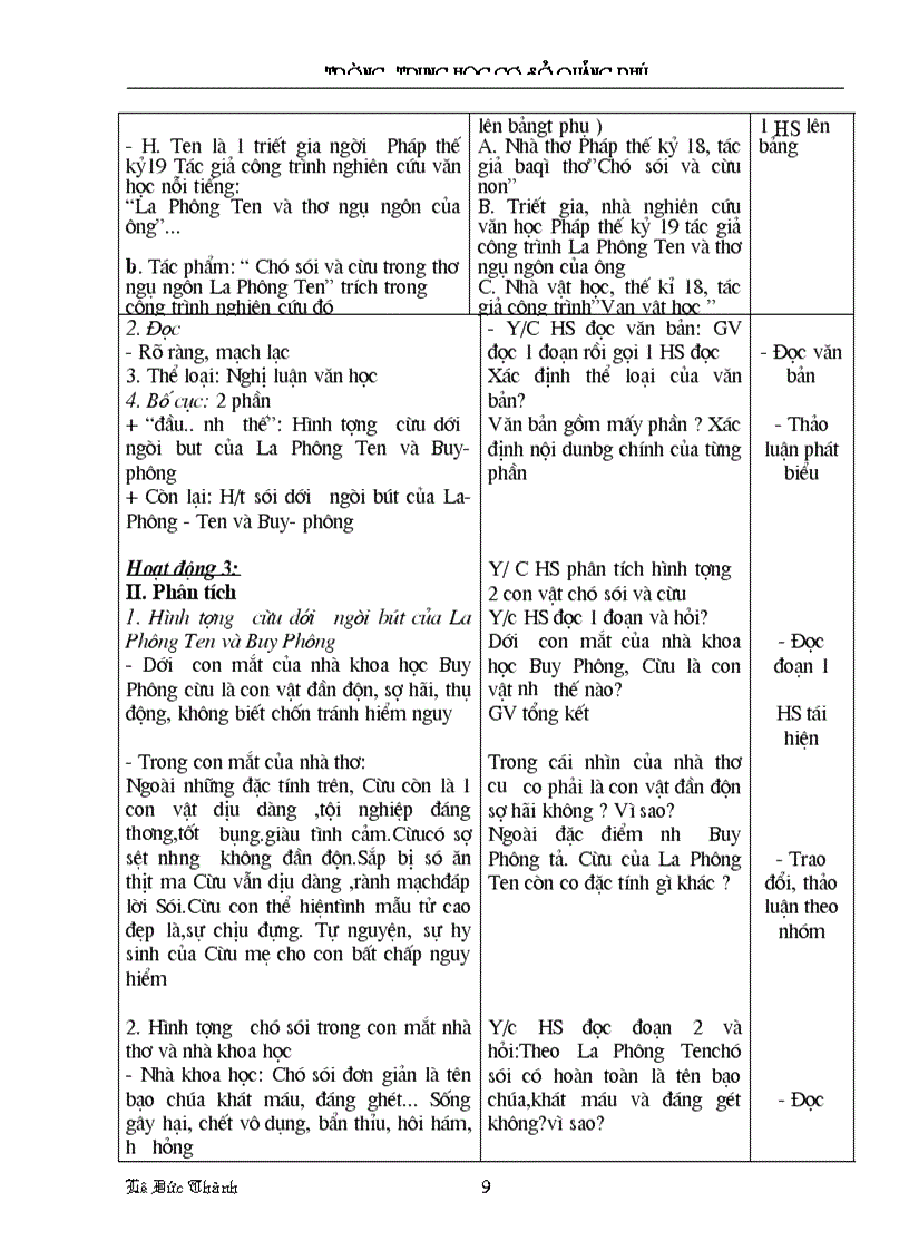 image for page Giáo án Ngữ văn lớp 9 HK II