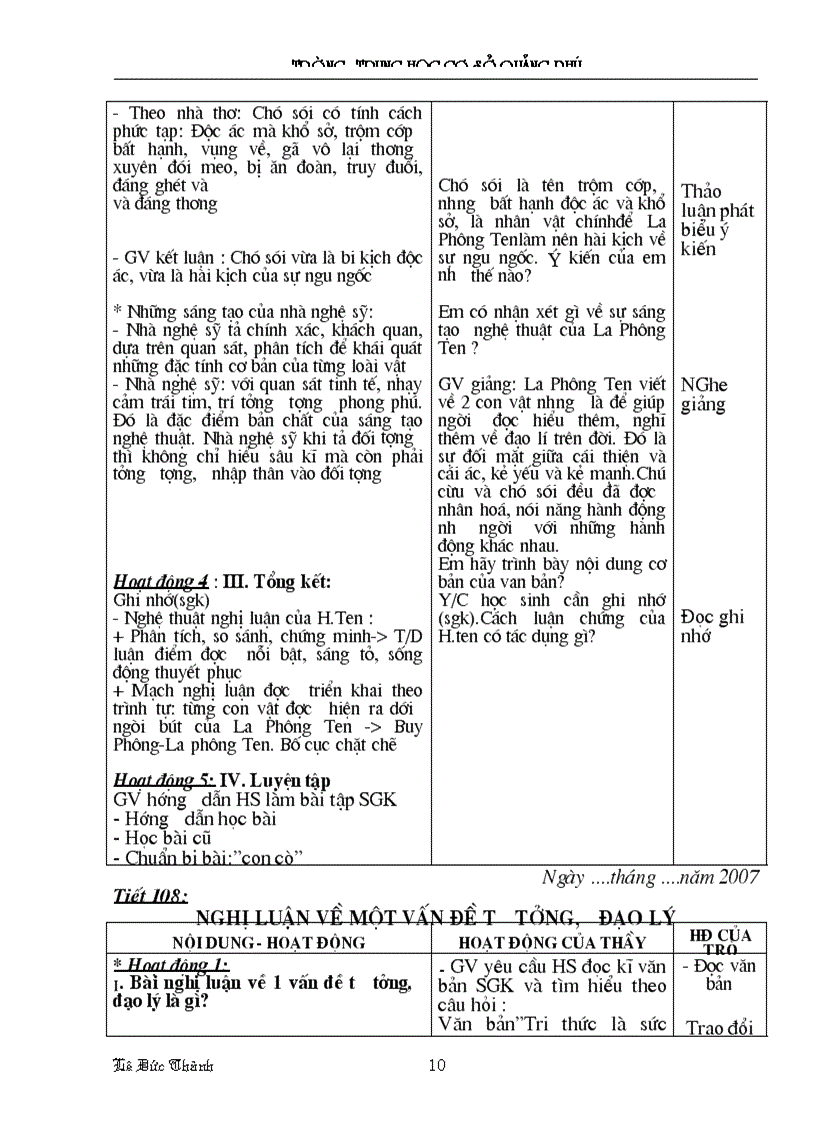 image for page Giáo án Ngữ văn lớp 9 HK II