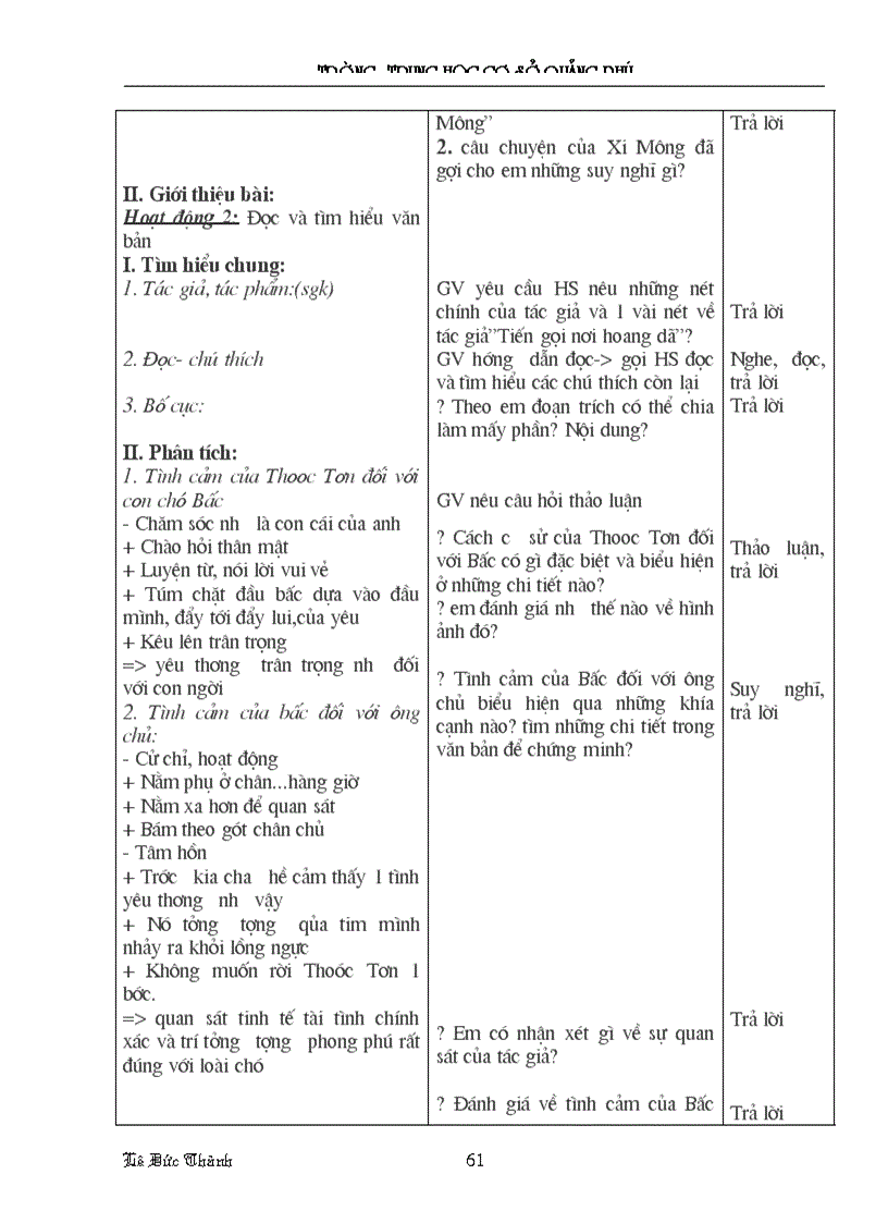 image for page Giáo án Ngữ văn lớp 9 HK II