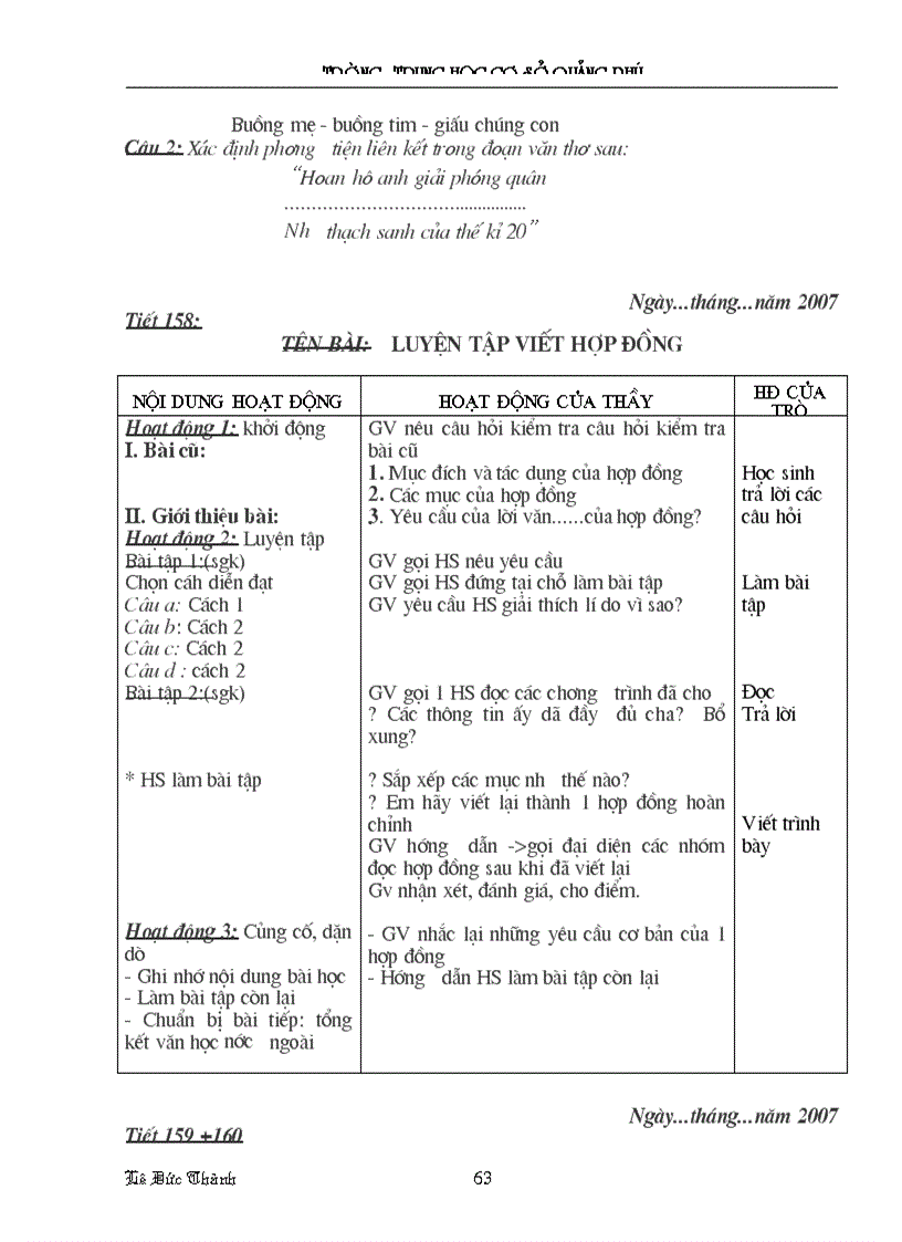 image for page Giáo án Ngữ văn lớp 9 HK II