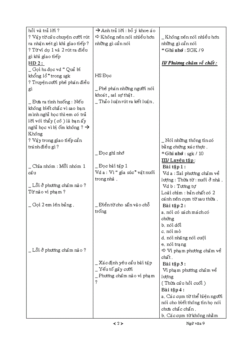 image for page Giáo án Ngữ văn lớp 9 Học kì I