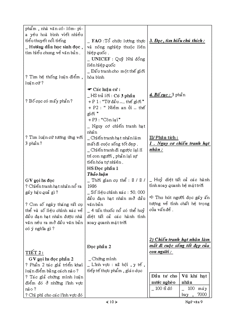 image for page Giáo án Ngữ văn lớp 9 Học kì I