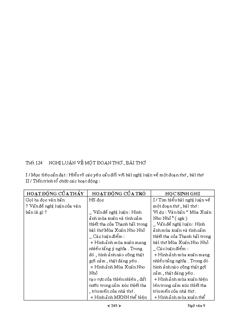 image for page Giáo án Ngữ văn lớp 9 Học kì I