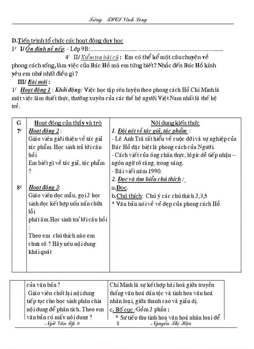 image for page Giao an ngu van lop 9