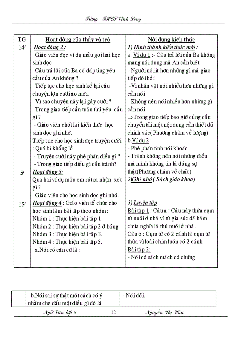 image for page Giao an ngu van lop 9