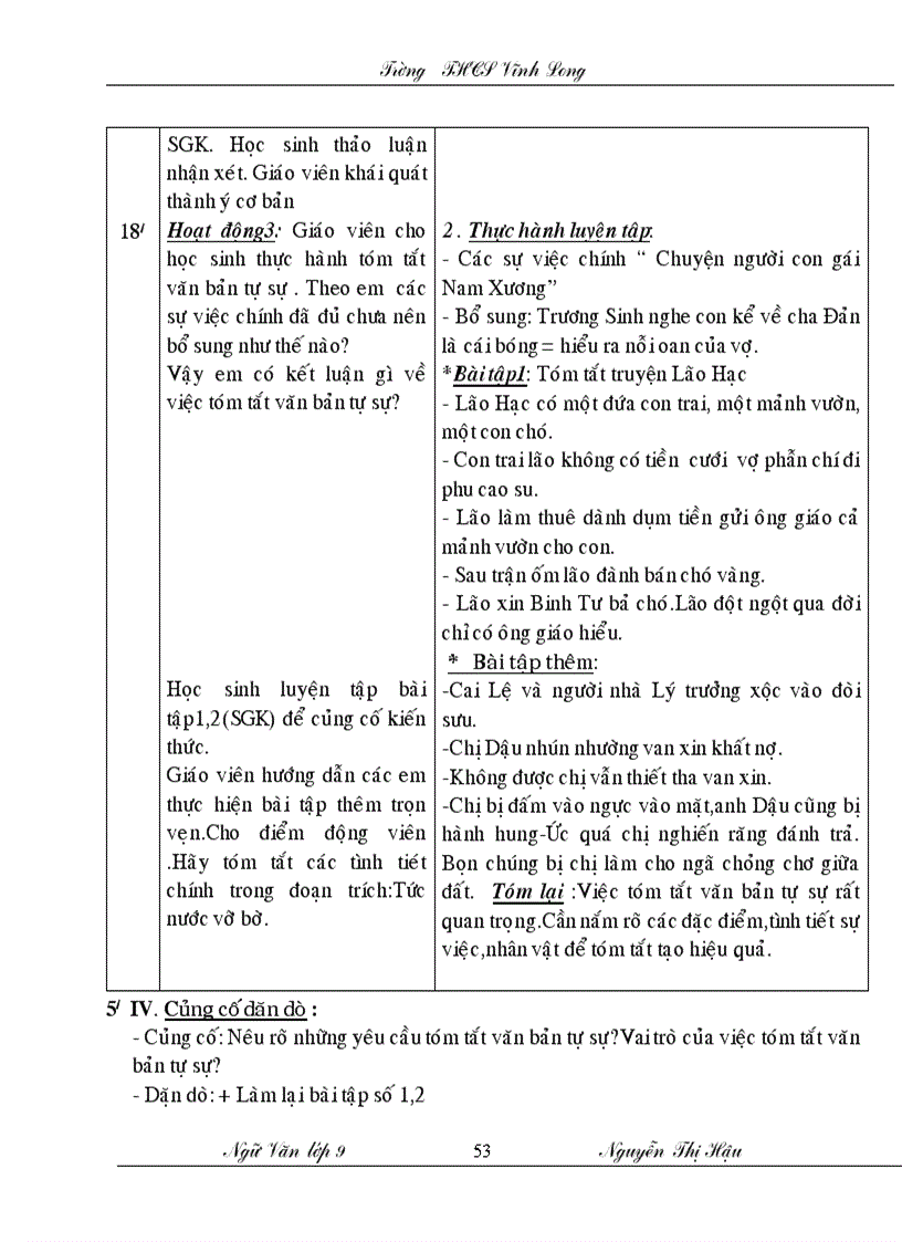 image for page Giao an ngu van lop 9