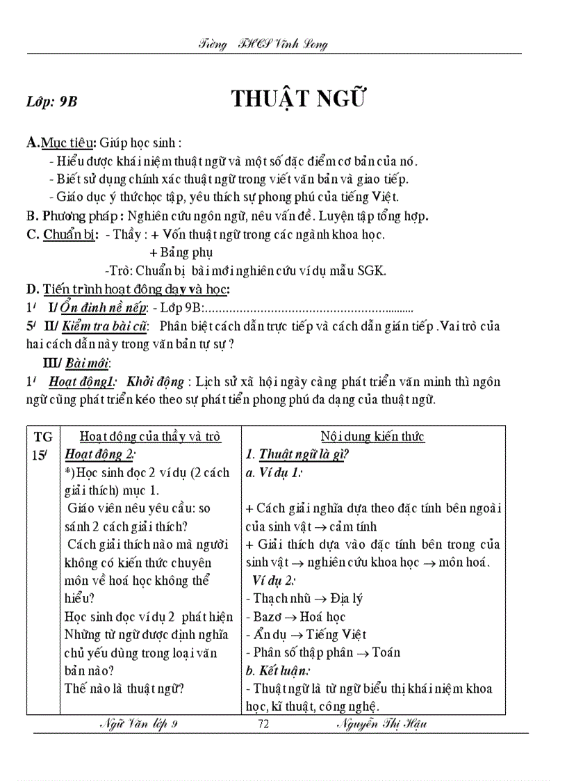 image for page Giao an ngu van lop 9