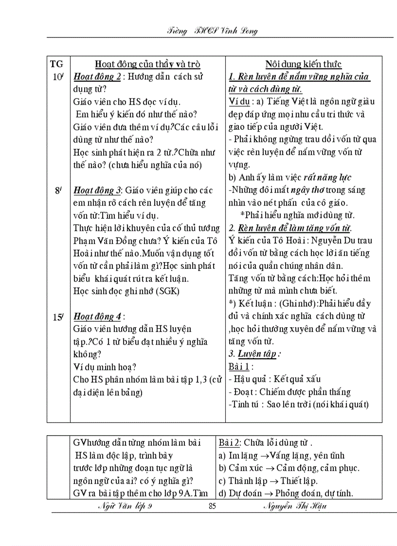 image for page Giao an ngu van lop 9