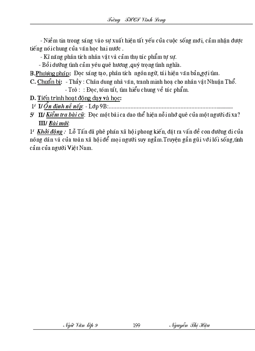 image for page Giao an ngu van lop 9