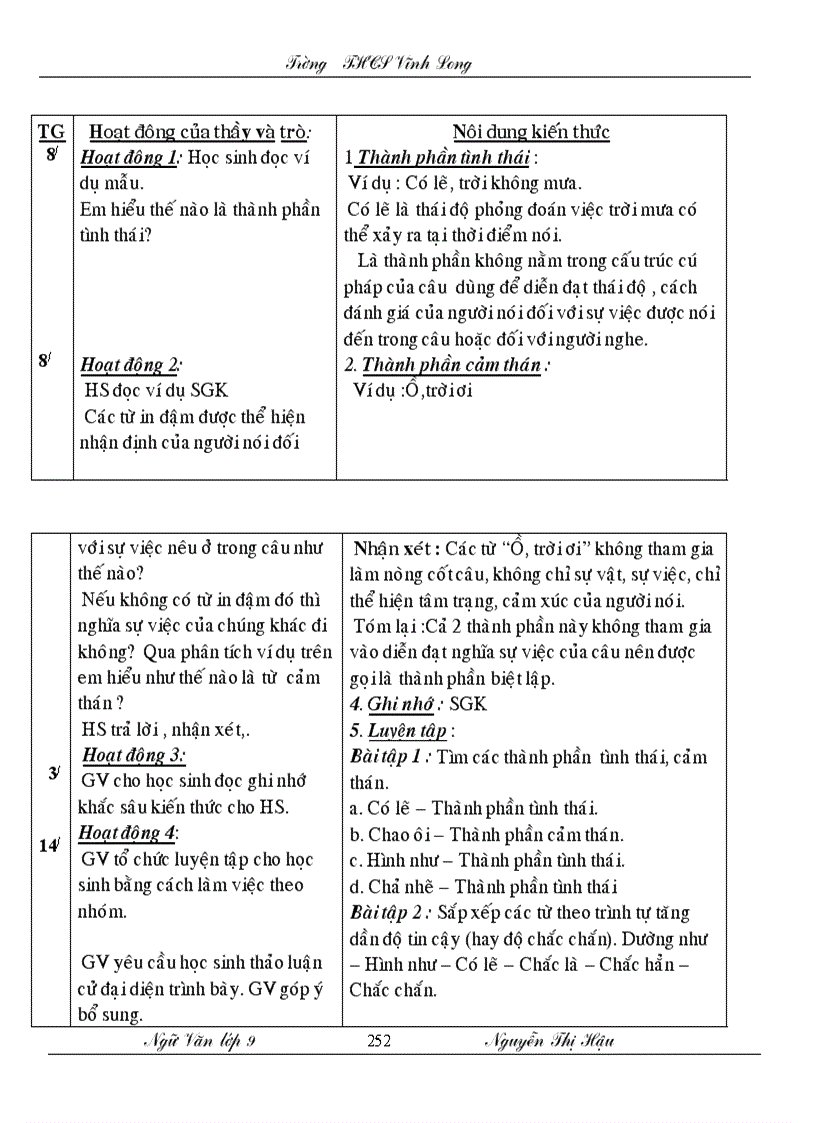 image for page Giao an ngu van lop 9