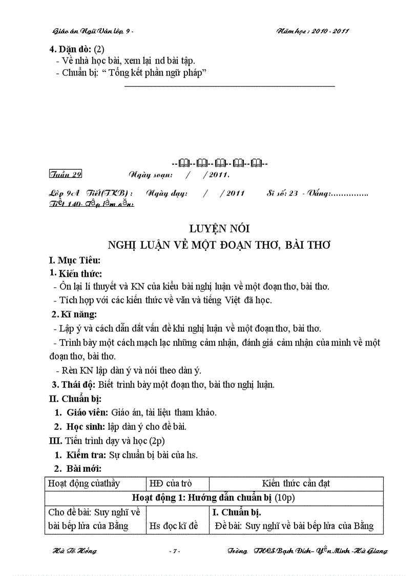 image for page Giao an NV 9 Chuan KTKN