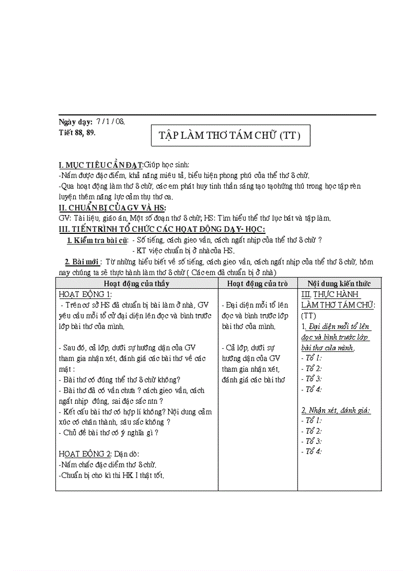 image for page Giáo án NV 9 HK I 3 cột mới