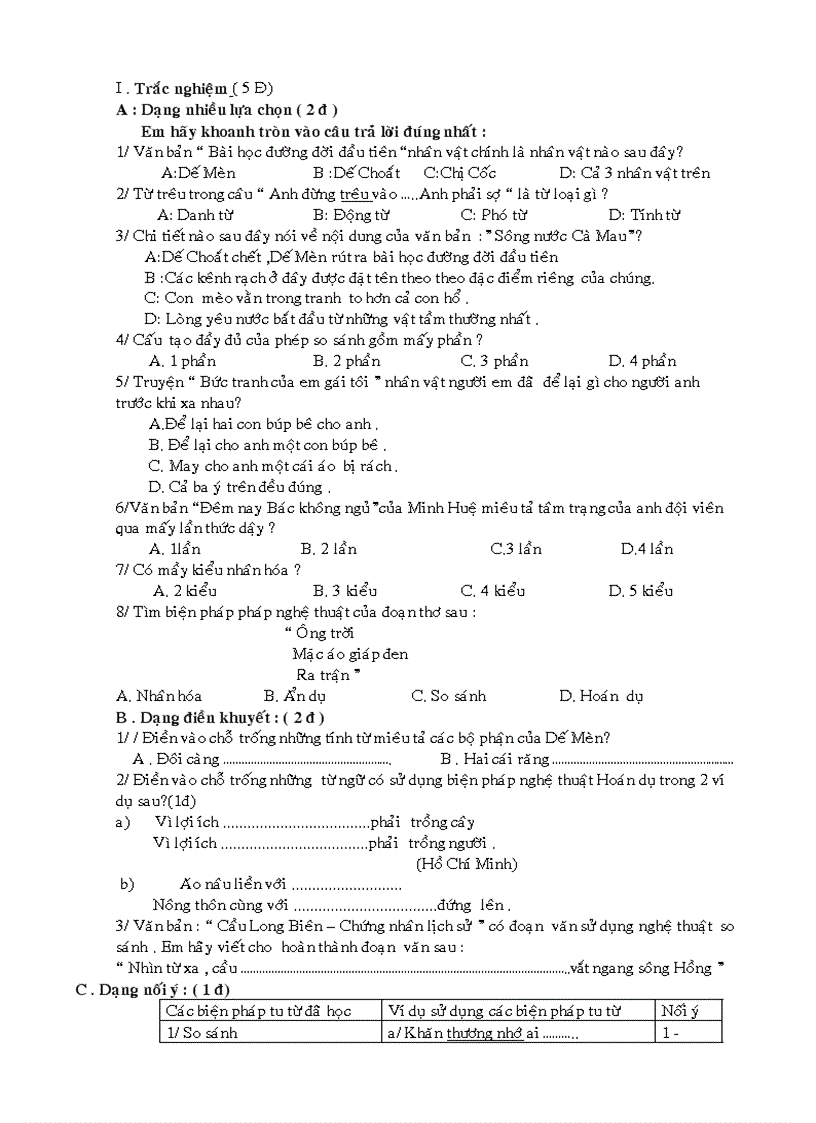 image for page Giáo án NV 9 HK II 3cột
