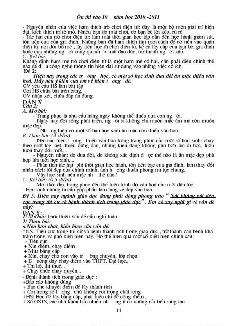 image for page Giao an on thi vao 10