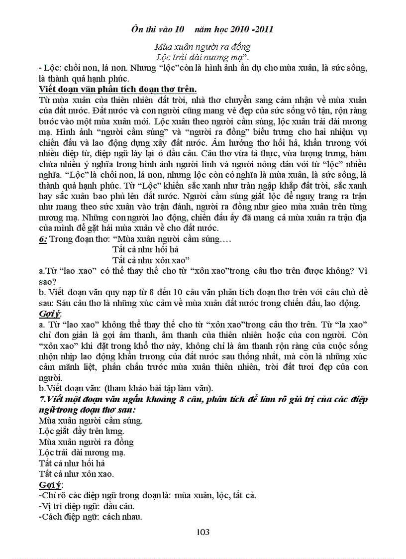 image for page Giao an on thi vao 10