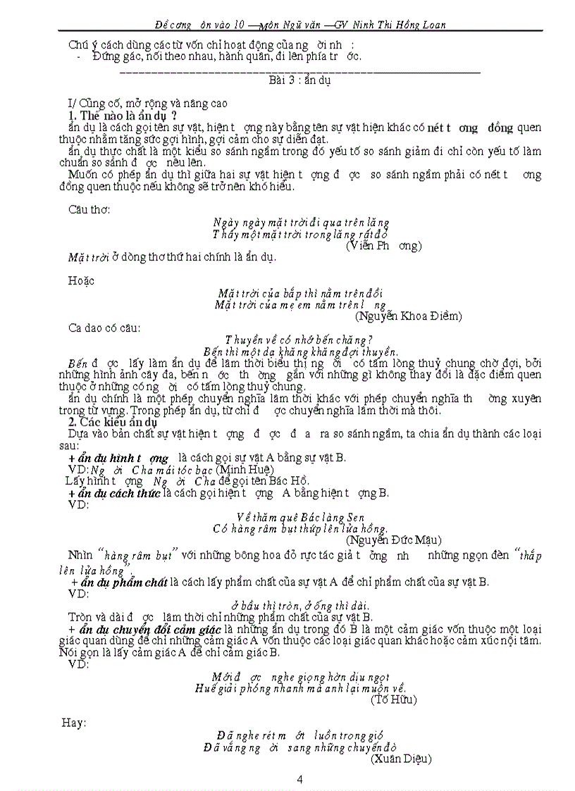 image for page Giáo án ôn thi vào lớp 10 Môn văn