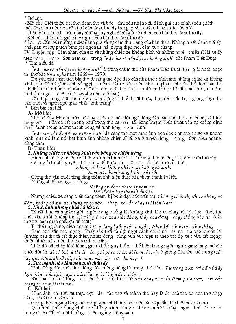 image for page Giáo án ôn thi vào lớp 10 Môn văn