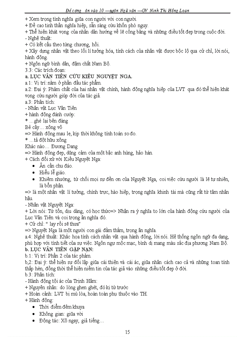 image for page Giáo án ôn thi vào lớp 10 Môn văn