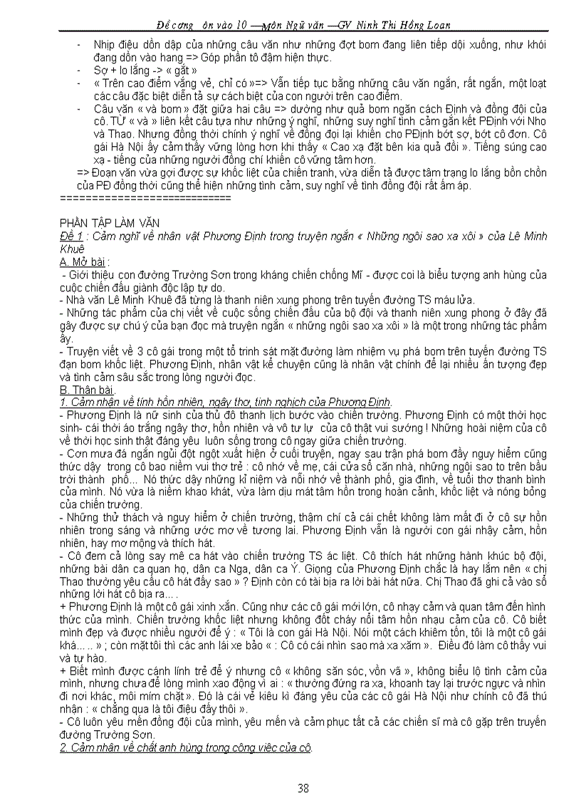 image for page Giáo án ôn thi vào lớp 10 Môn văn